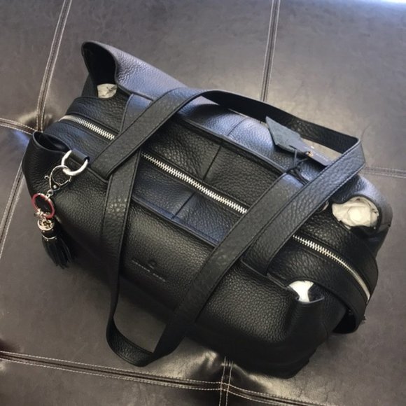 Celine Dion Large Mezzo Leather Satchel - Picture 7 of 9